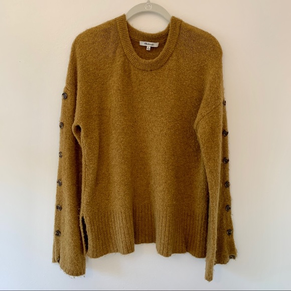 Madewell Button-Sleeve Pullover Sweater - Picture 3 of 11